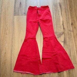 We The Free Vibrant Red Pants